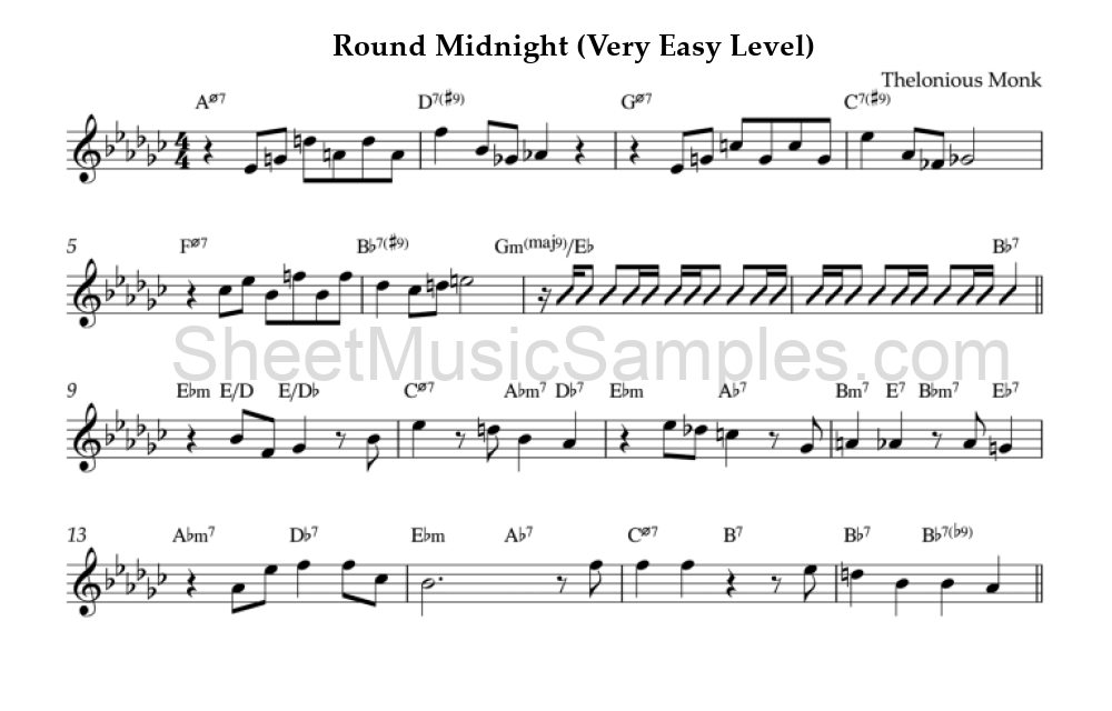 Round Midnight (Very Easy Level)