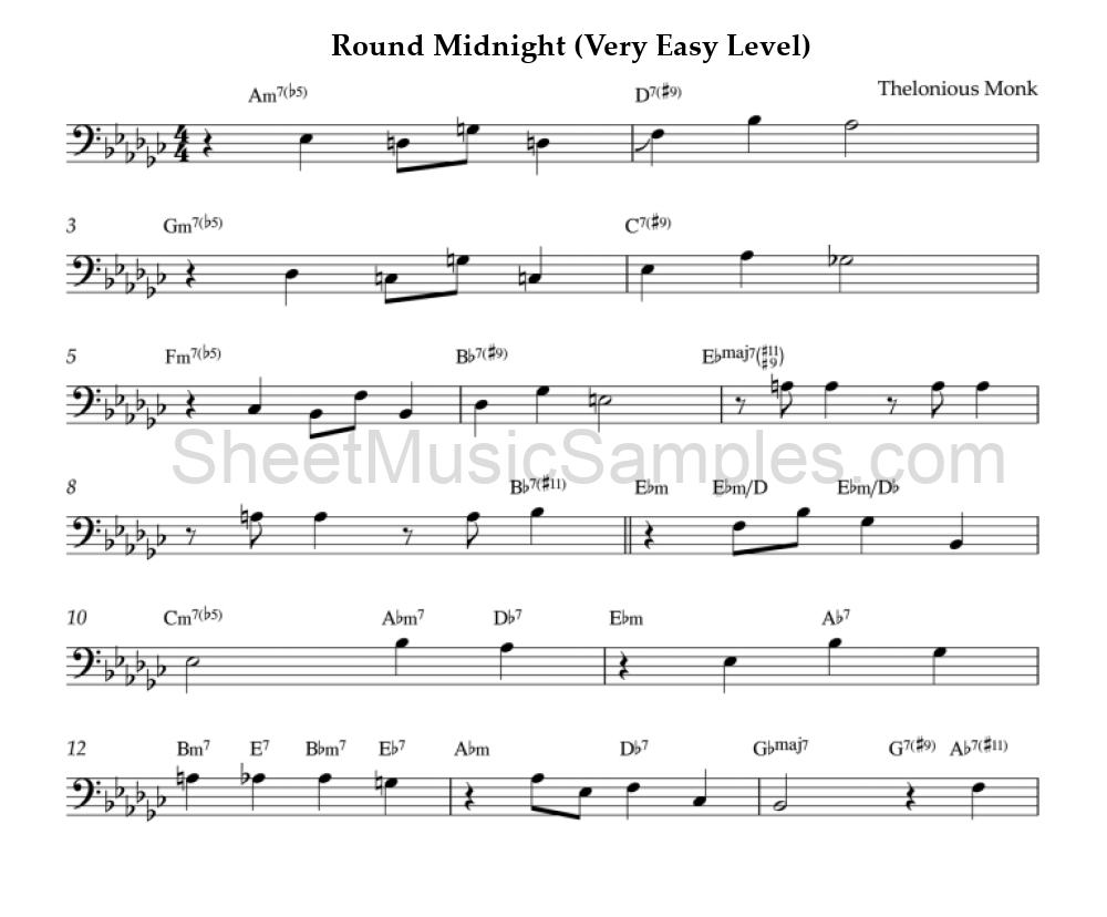 Round Midnight (Very Easy Level)