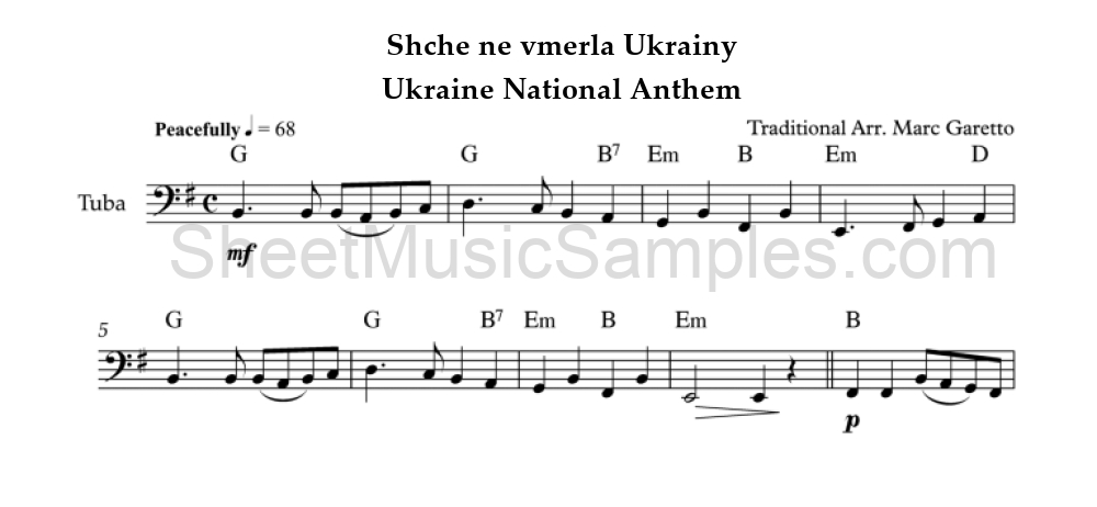 Shche ne vmerla Ukrainy - Ukraine National Anthem