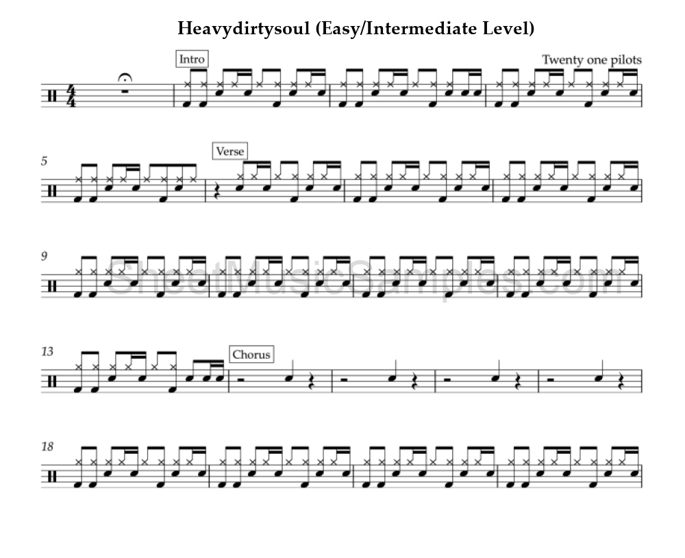 Heavydirtysoul (Easy/Intermediate Level)