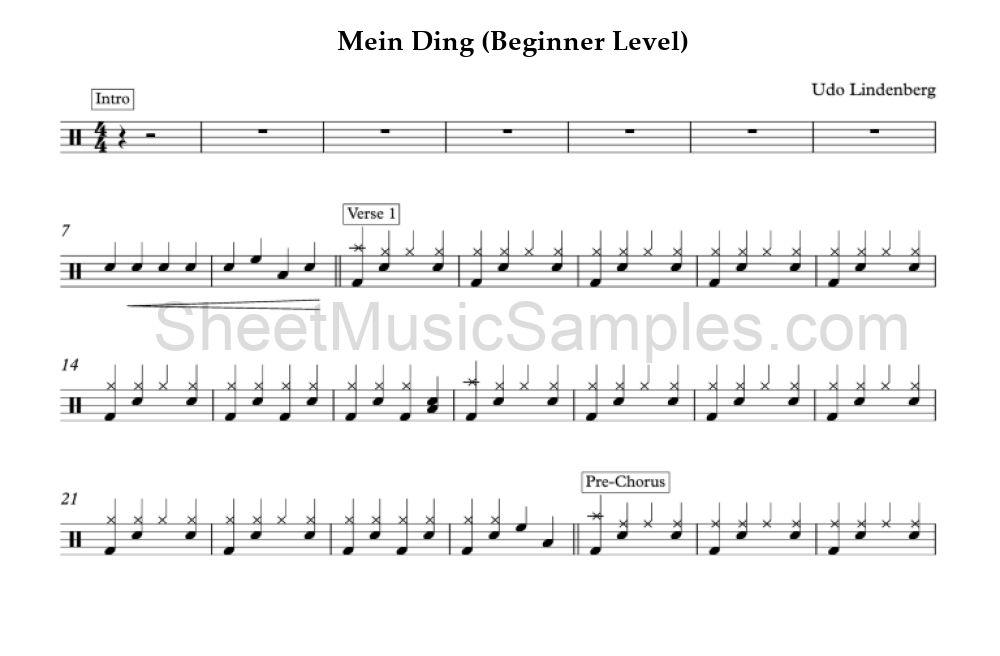 Mein Ding (Beginner Level)