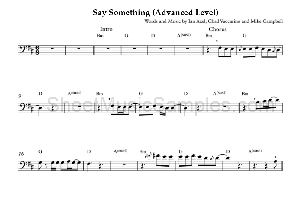 Say Something (Advanced Level)