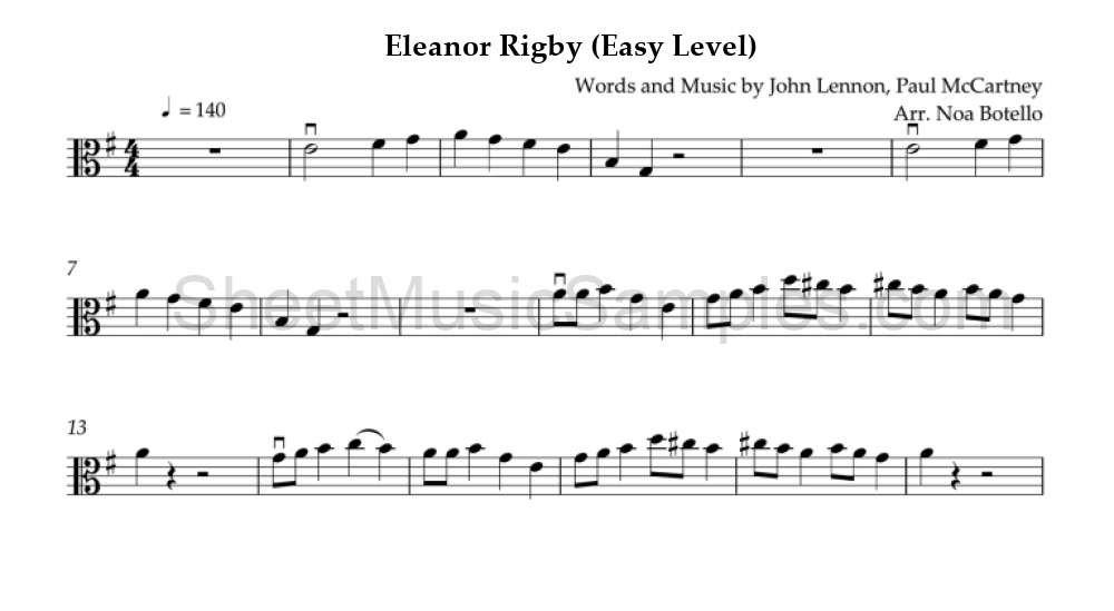 Eleanor Rigby (Easy Level)