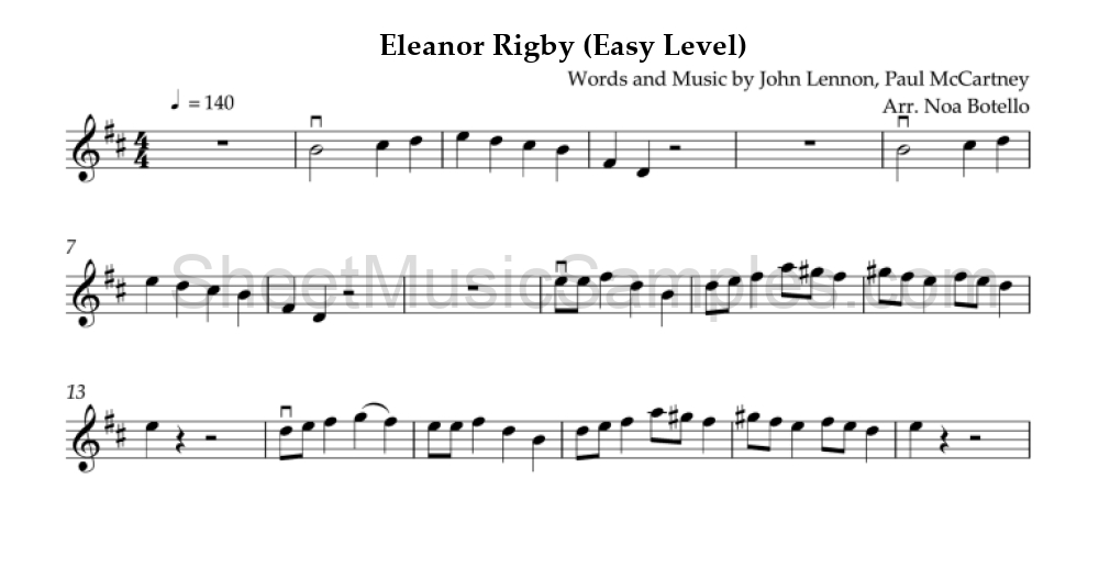 Eleanor Rigby (Easy Level)