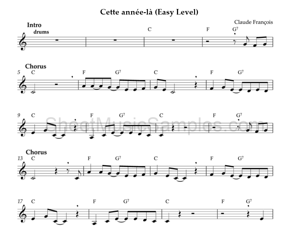 Cette année-là (Easy Level)