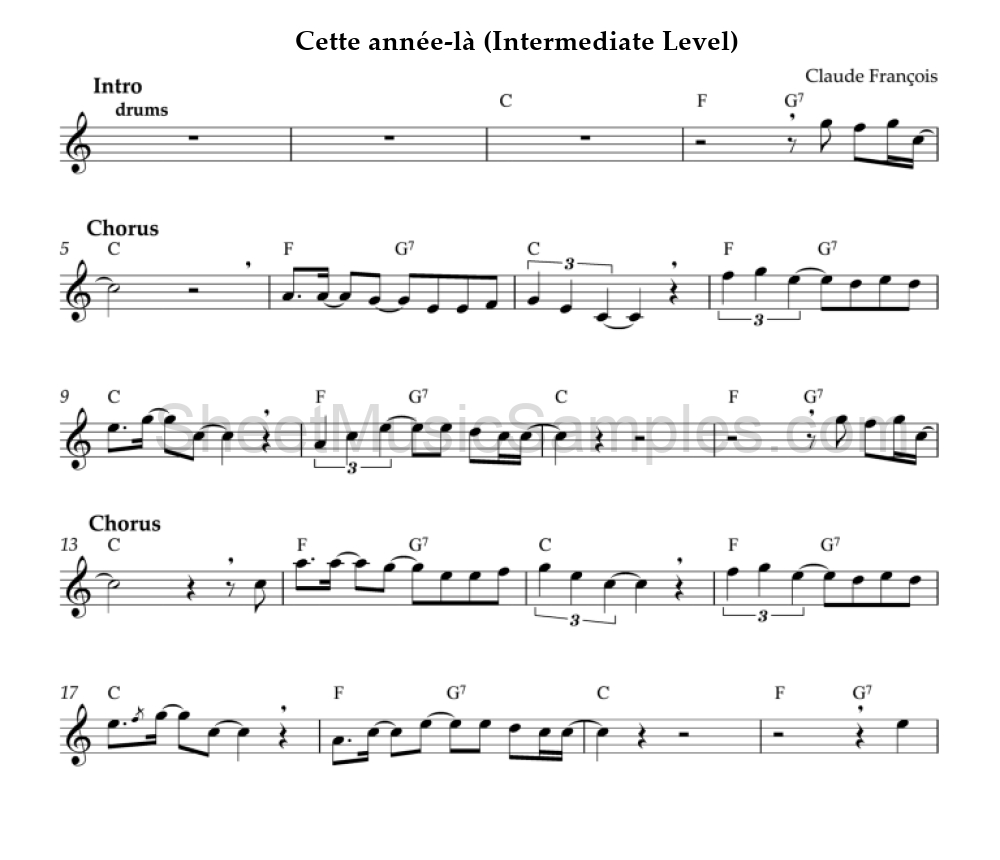 Cette année-là (Intermediate Level)