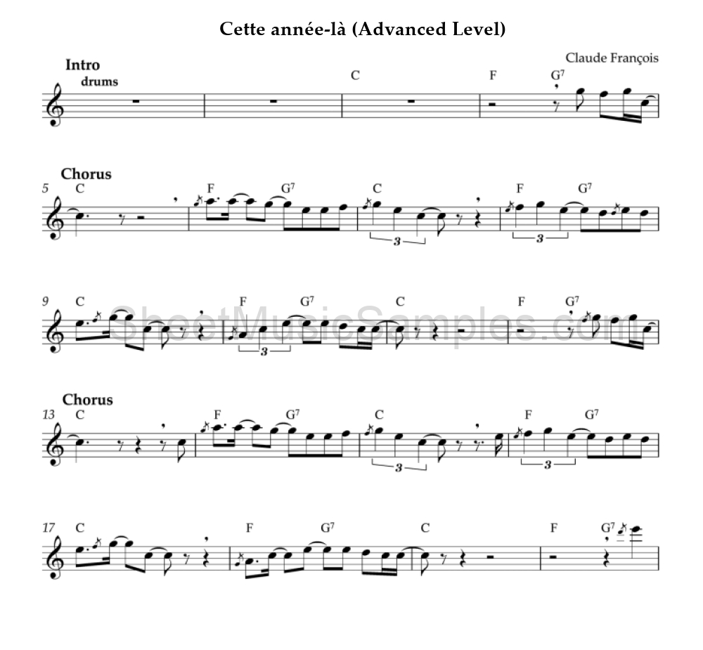 Cette année-là (Advanced Level)