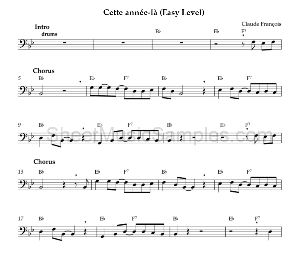 Cette année-là (Easy Level)