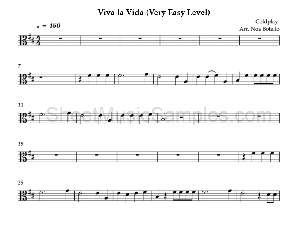 Viva la Vida (Very Easy Level)