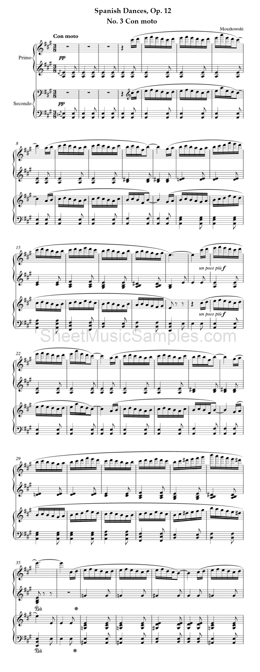 Spanish Dances, Op. 12 - No. 3 Con moto