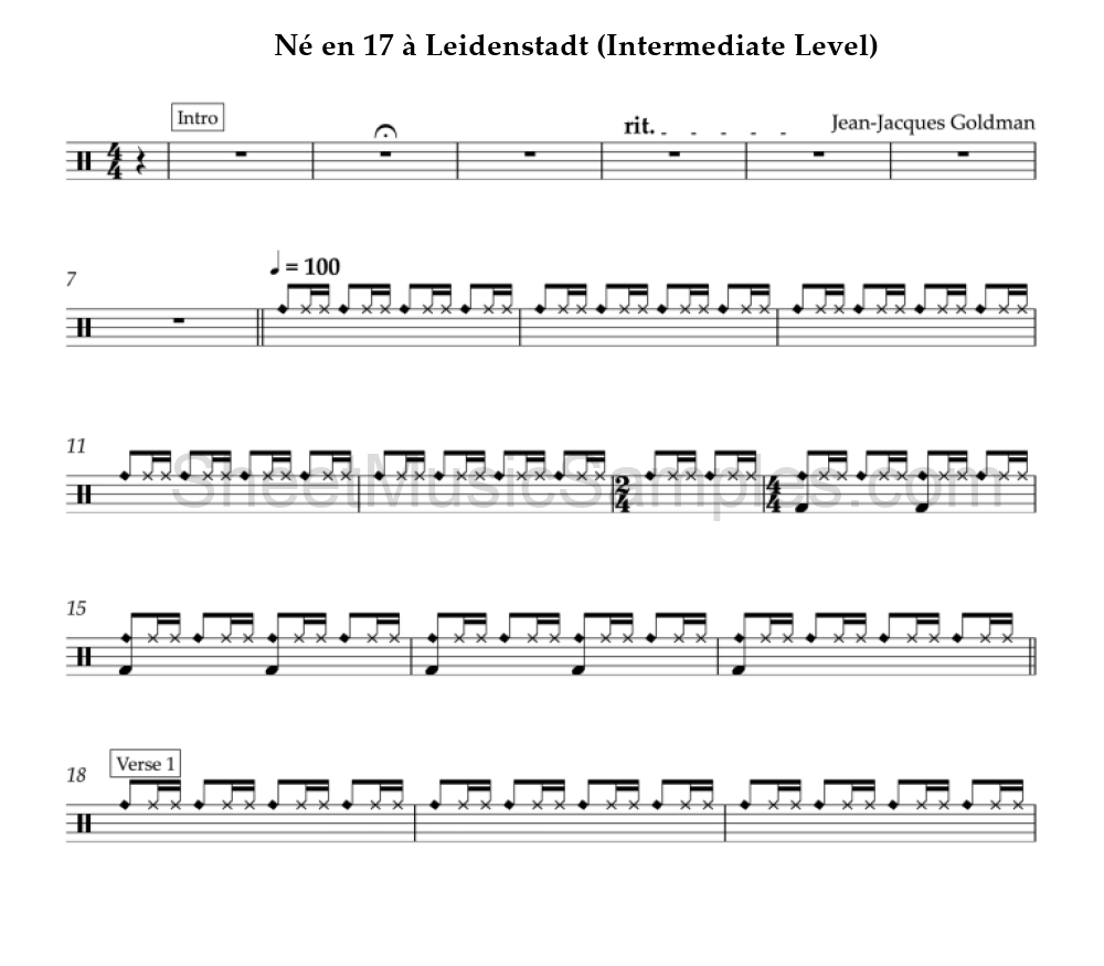 Né en 17 à Leidenstadt (Intermediate Level)