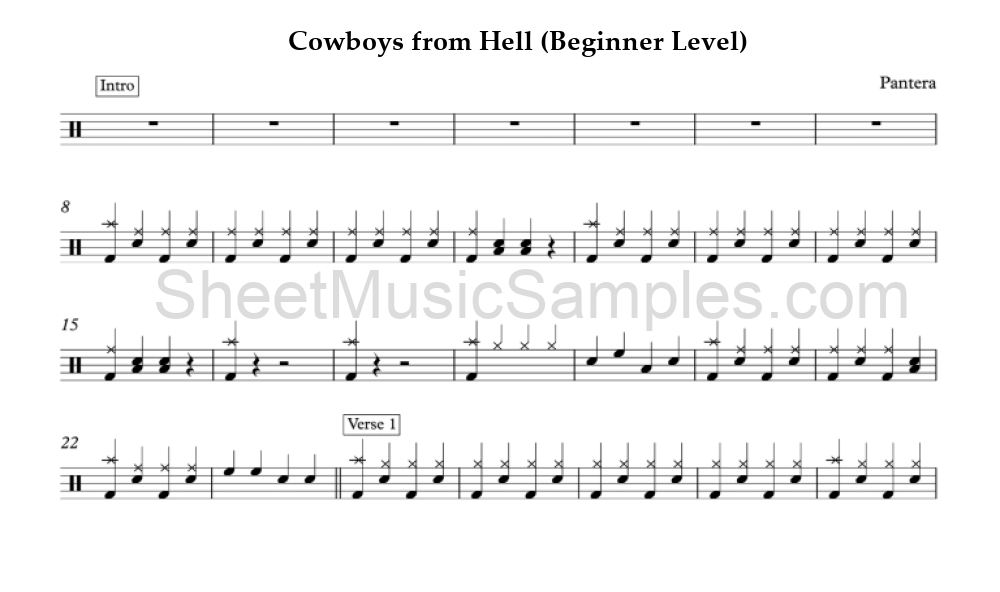 Cowboys from Hell (Beginner Level)