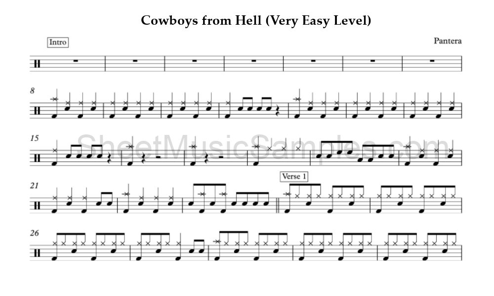 Cowboys from Hell (Very Easy Level)