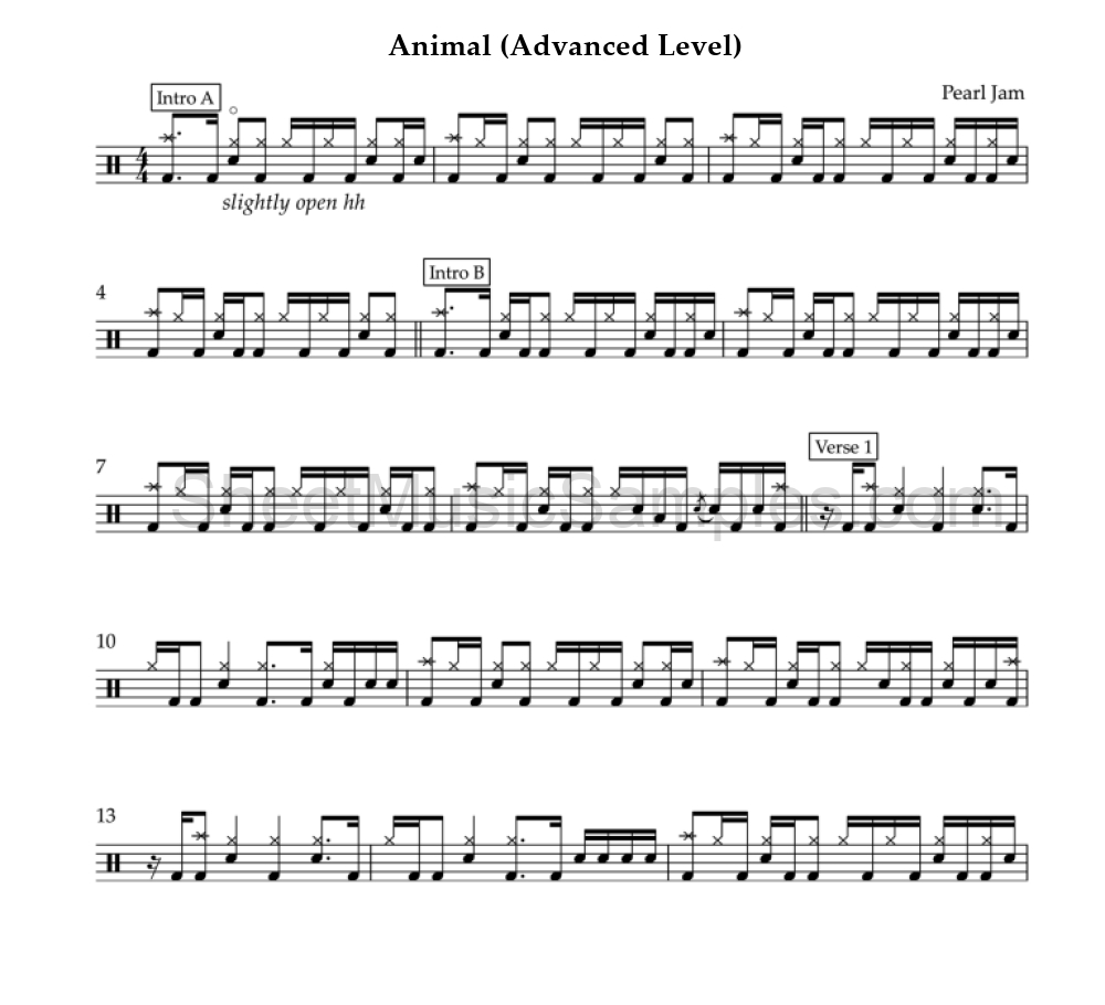 Animal (Advanced Level)