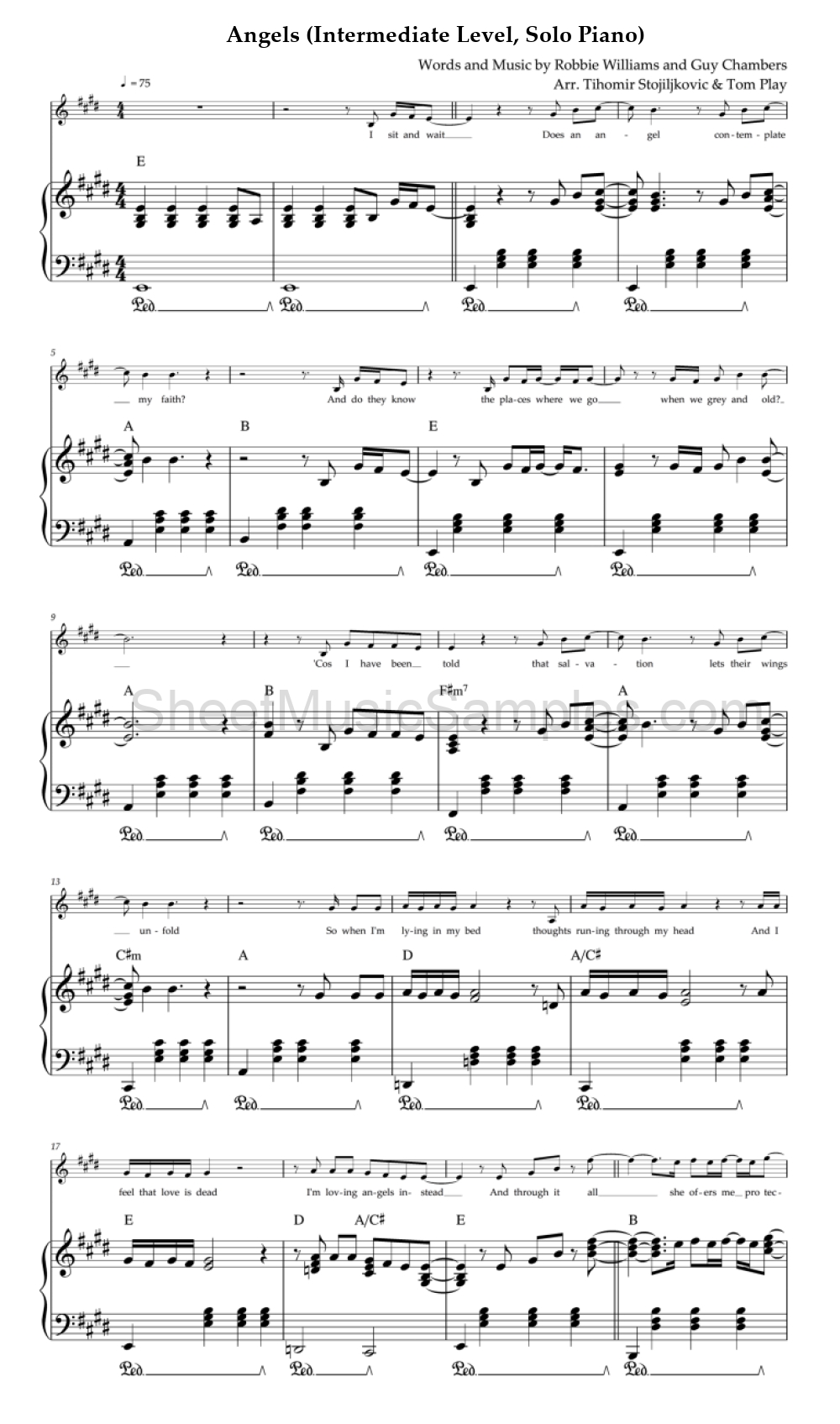 Angels (Intermediate Level, Solo Piano)