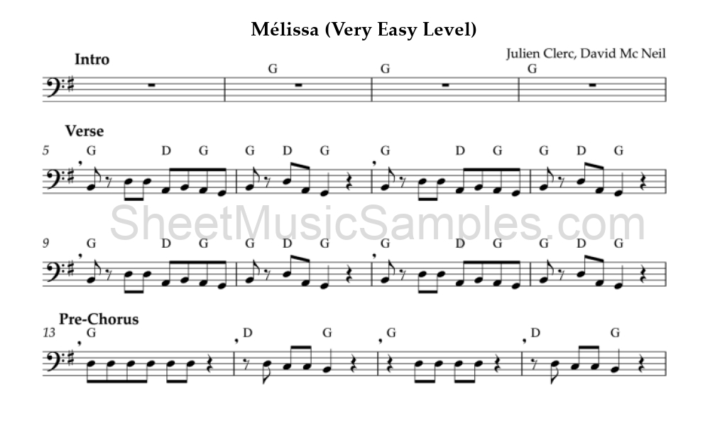 Mélissa (Very Easy Level)