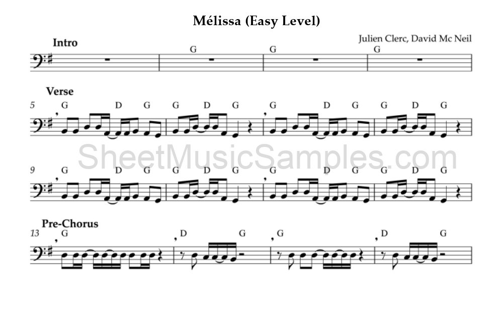 Mélissa (Easy Level)