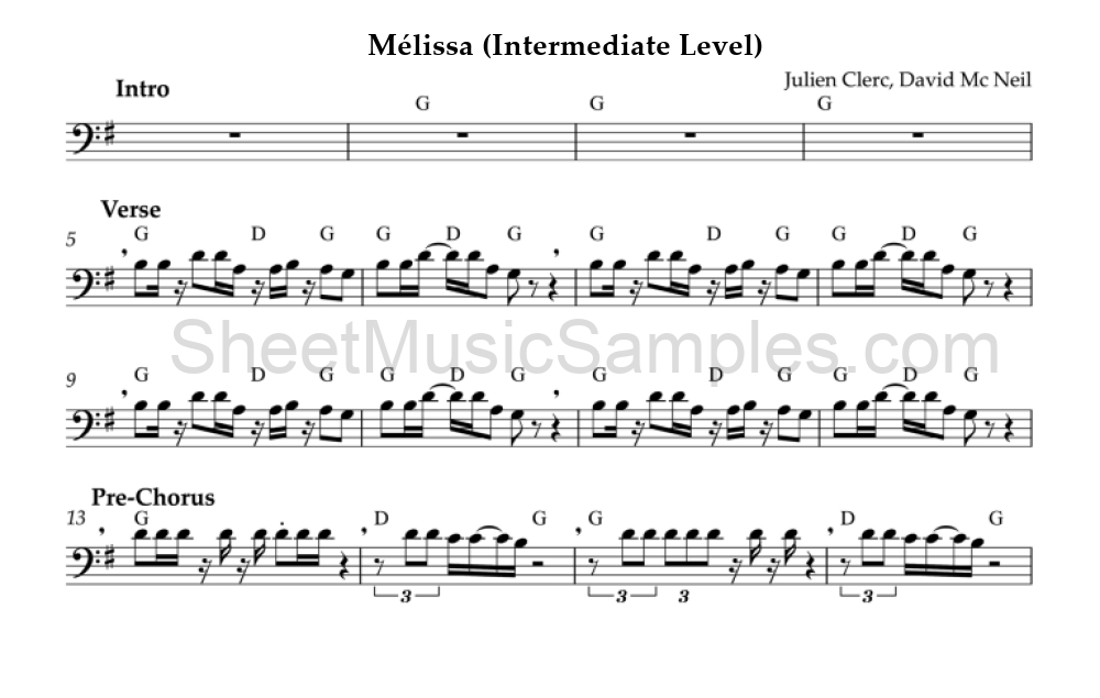 Mélissa (Intermediate Level)