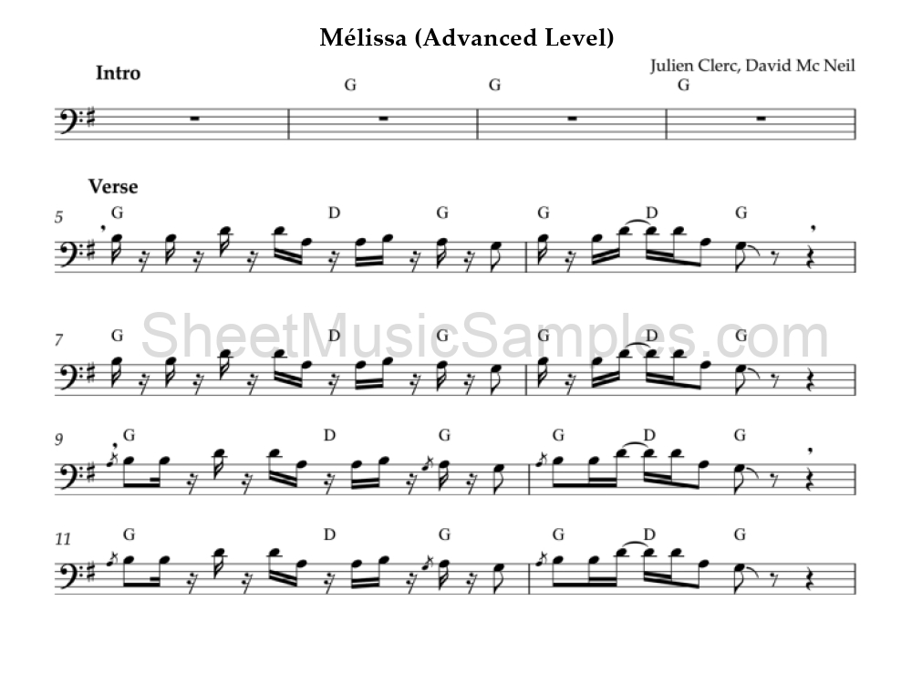 Mélissa (Advanced Level)