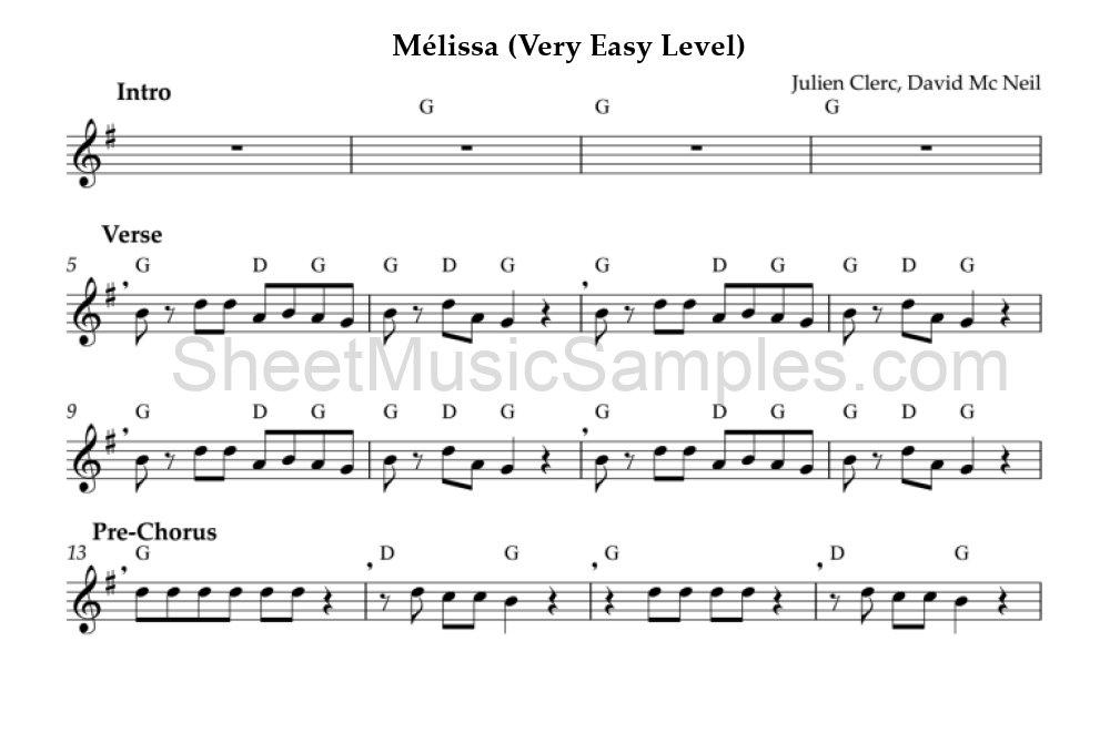 Mélissa (Very Easy Level)