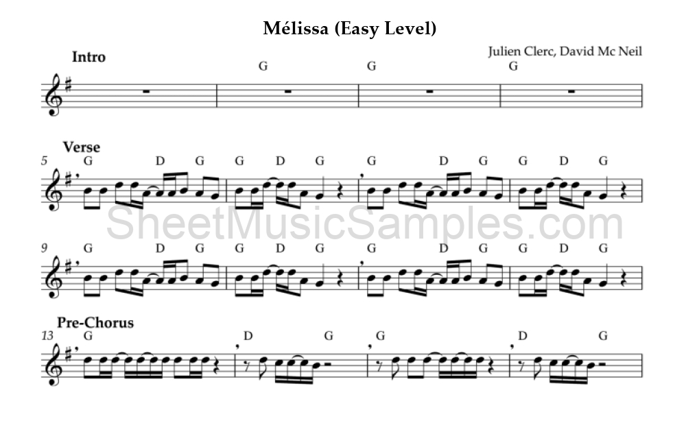 Mélissa (Easy Level)