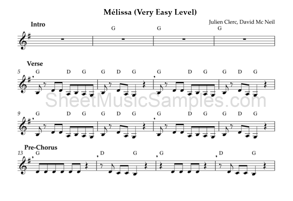 Mélissa (Very Easy Level)