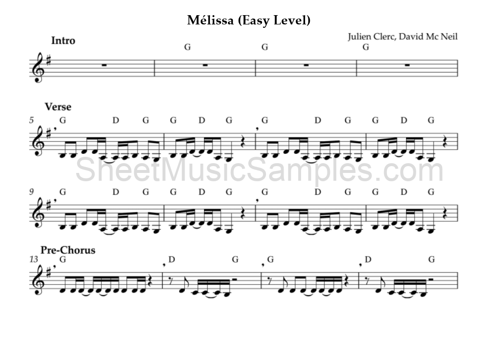 Mélissa (Easy Level)