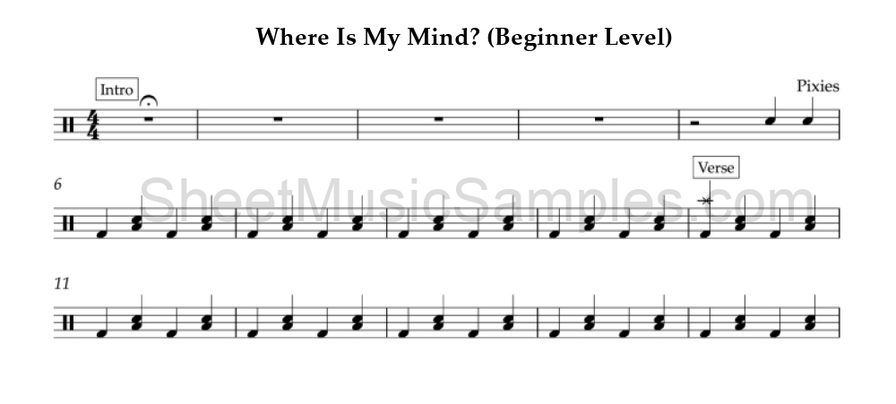 Where Is My Mind? (Beginner Level)