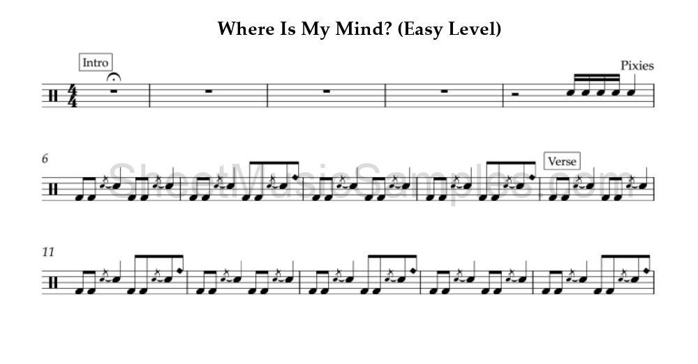 Where Is My Mind? (Easy Level)