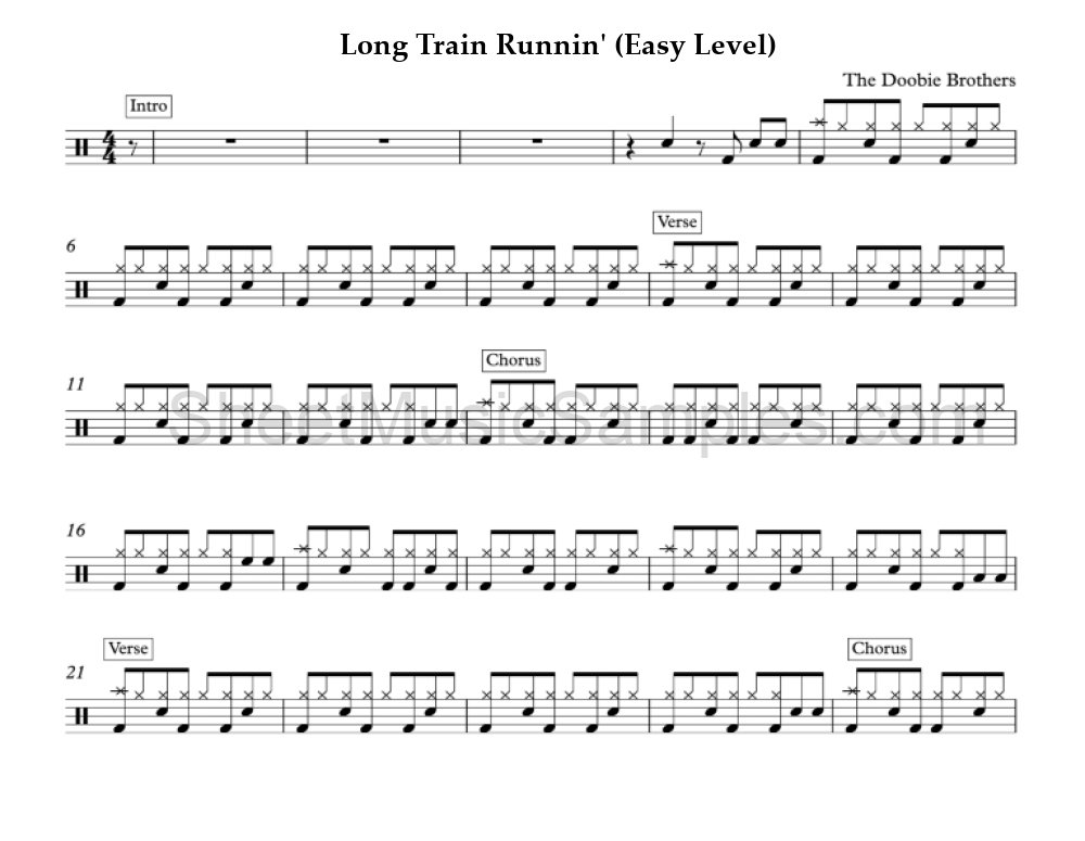 Long Train Runnin' (Easy Level)