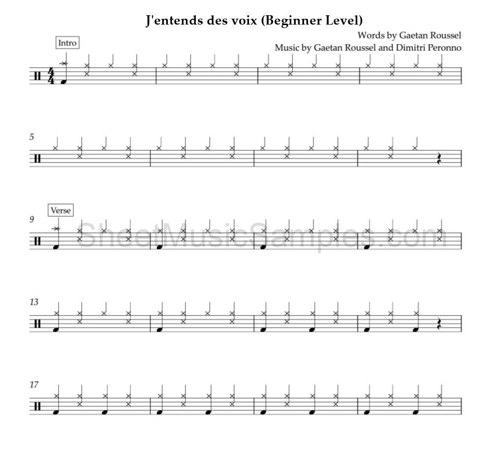 J'entends des voix (Beginner Level)