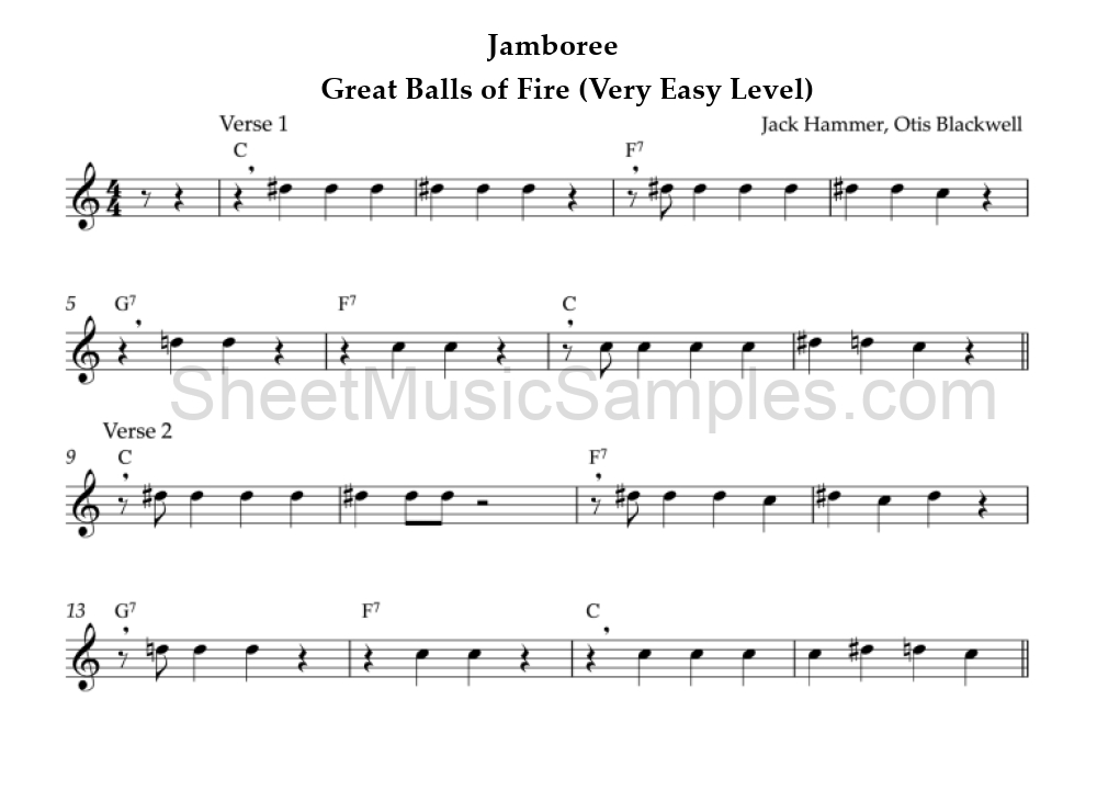 Jamboree - Great Balls of Fire (Very Easy Level)