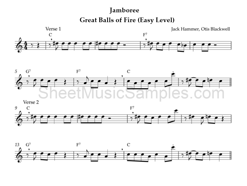 Jamboree - Great Balls of Fire (Easy Level)