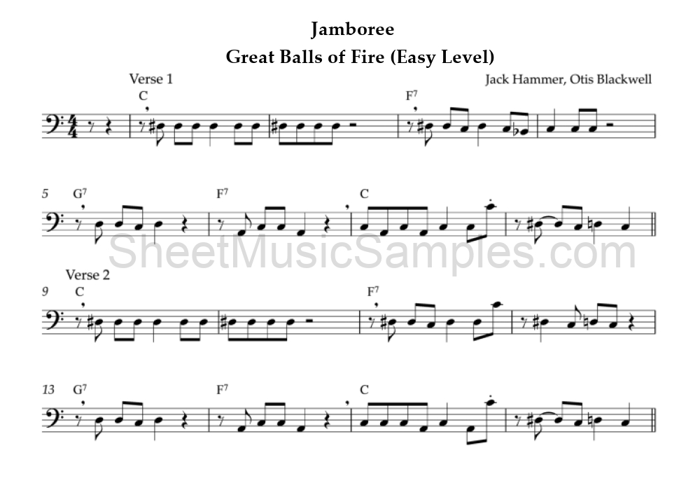 Jamboree - Great Balls of Fire (Easy Level)