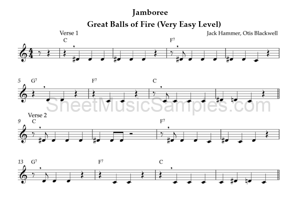 Jamboree - Great Balls of Fire (Very Easy Level)