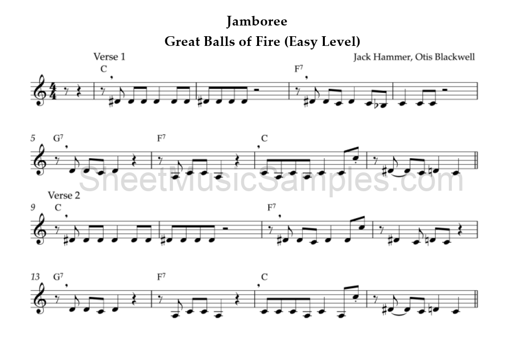 Jamboree - Great Balls of Fire (Easy Level)