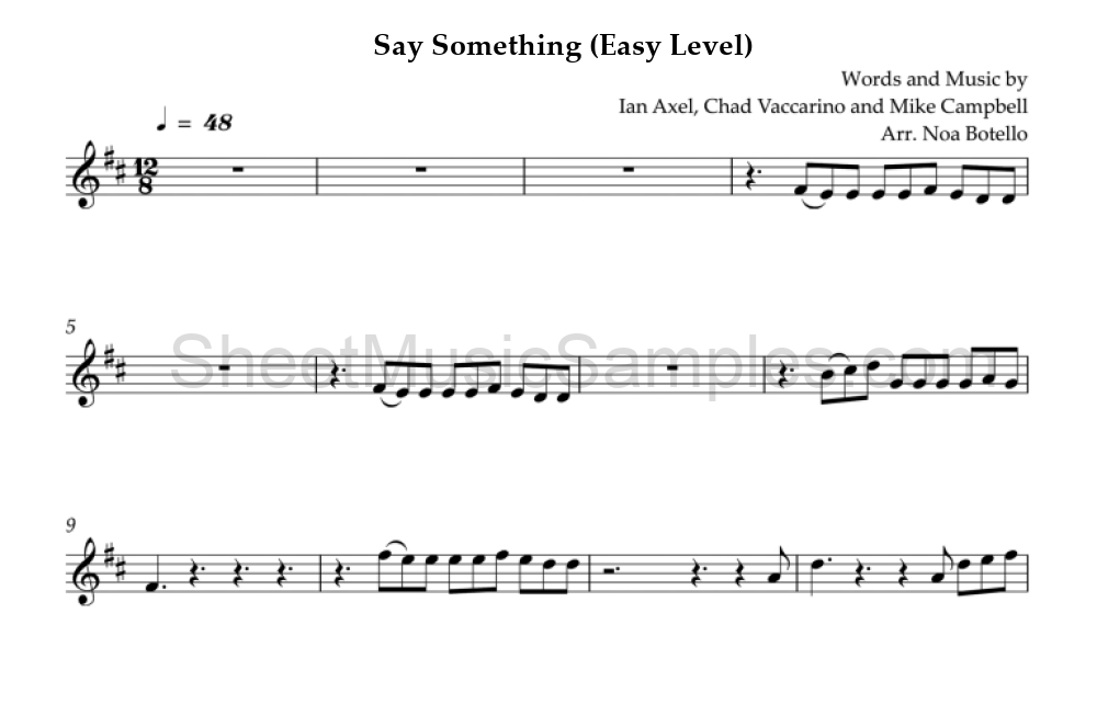 Say Something (Easy Level)