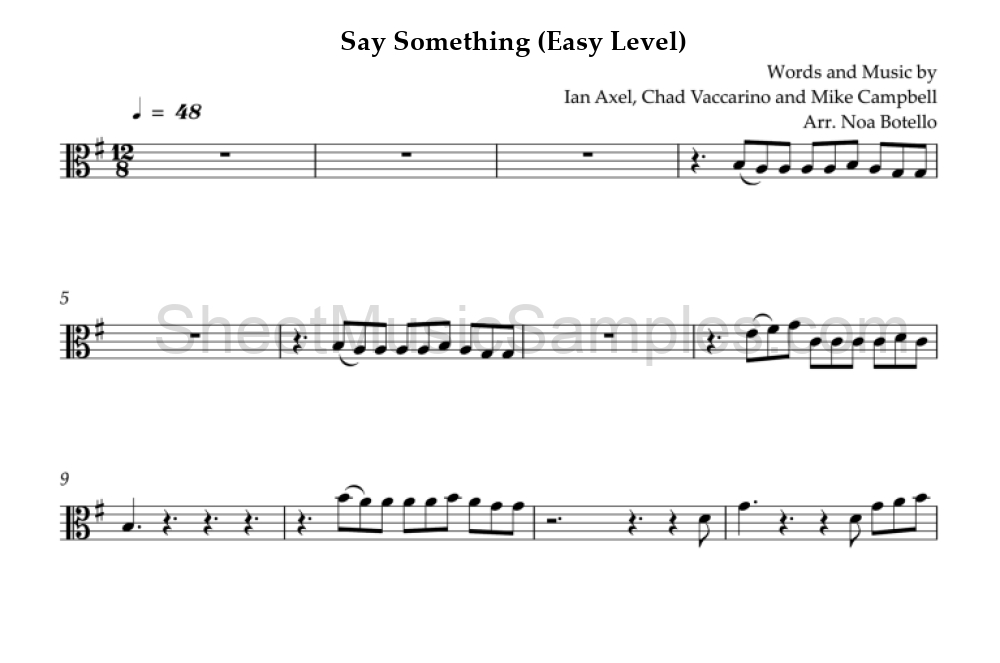 Say Something (Easy Level)