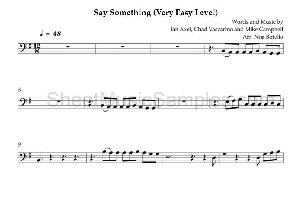 Say Something (Very Easy Level)