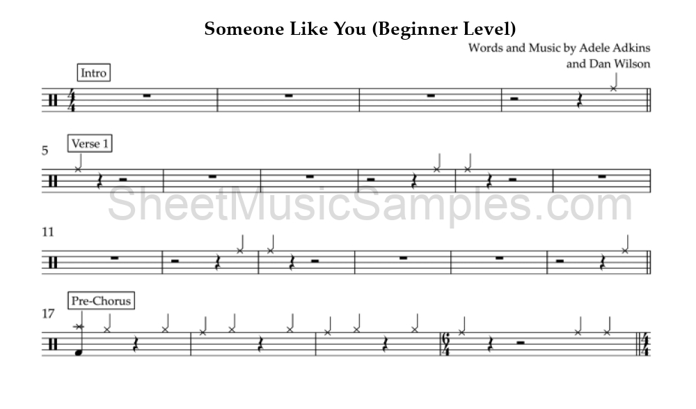 Someone Like You (Beginner Level)