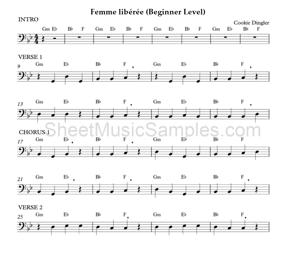 Femme libérée (Beginner Level)