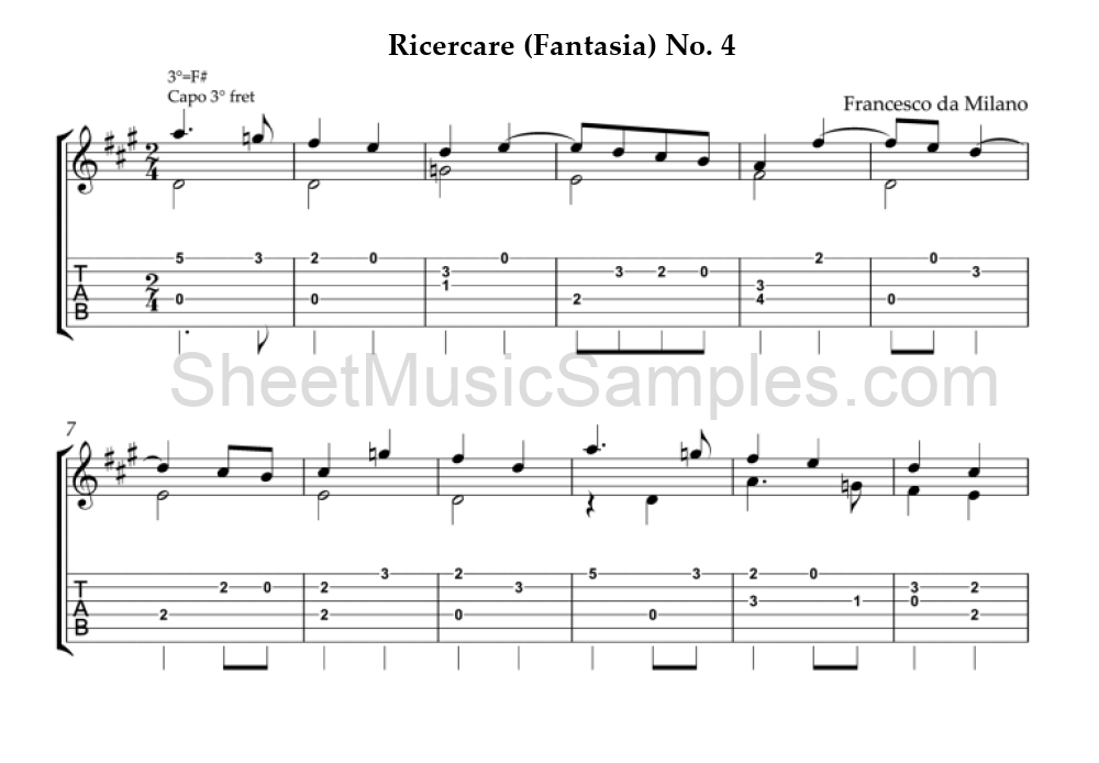 Ricercare (Fantasia) No. 4