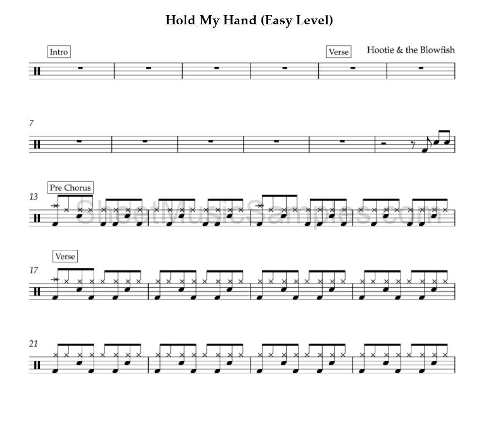 Hold My Hand (Easy Level)