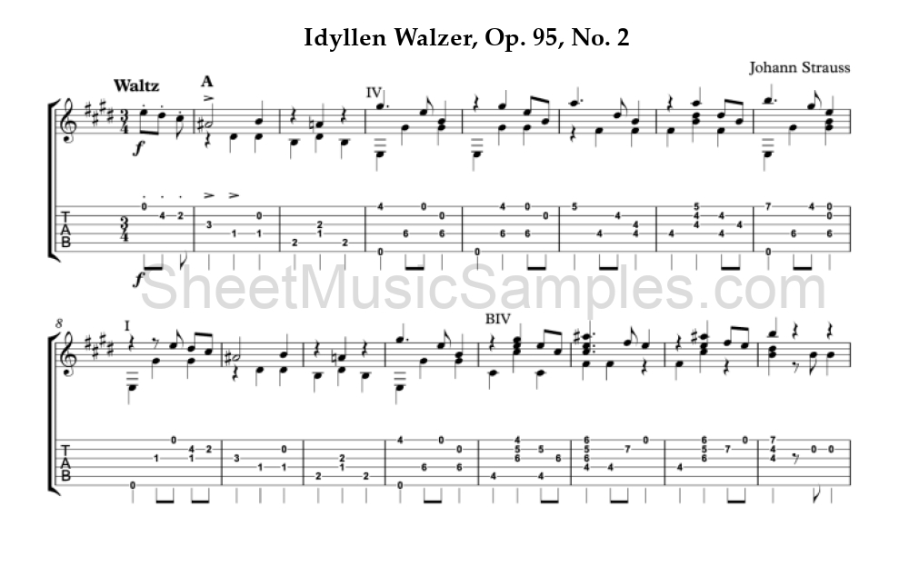 Idyllen Walzer, Op. 95, No. 2