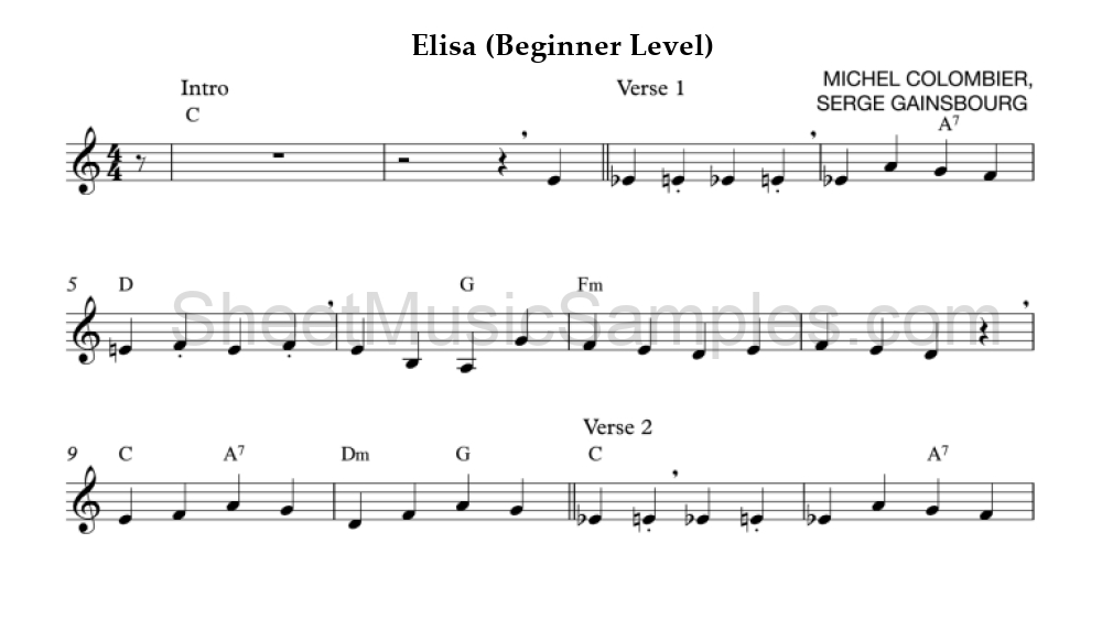 Elisa (Beginner Level)