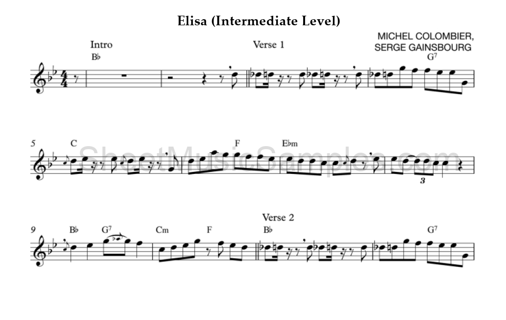 Elisa (Intermediate Level)