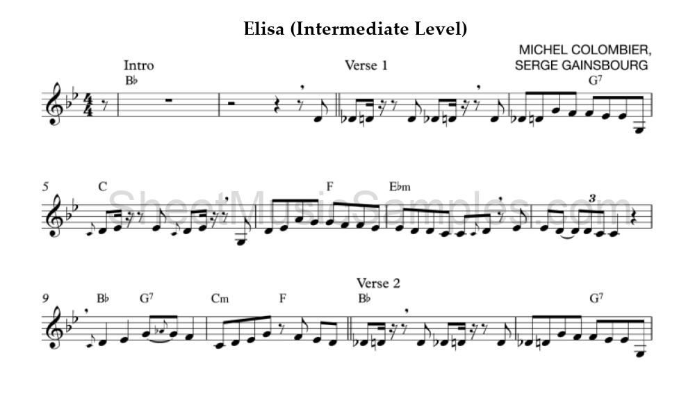 Elisa (Intermediate Level)