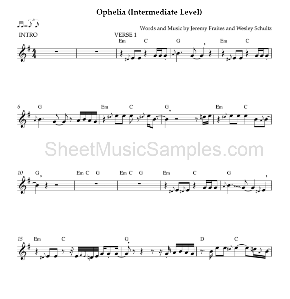 Ophelia (Intermediate Level)