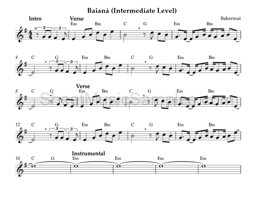 Baianá (Intermediate Level)