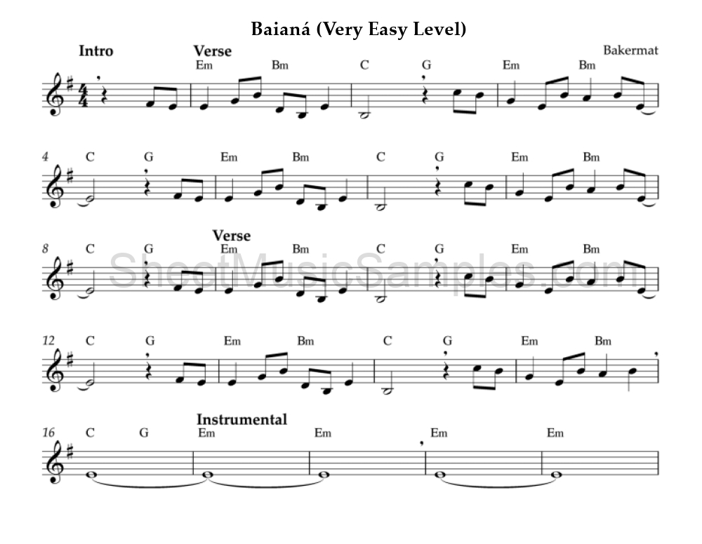 Baianá (Very Easy Level)